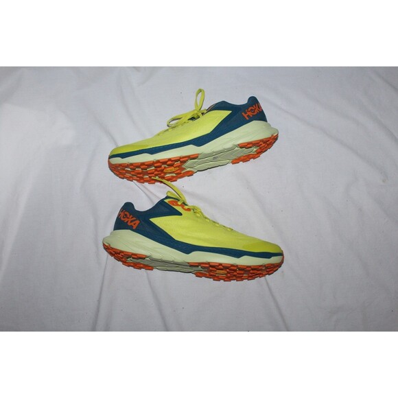 Hoka One Men\'s Zinal Trail Running Athletic Sneakers PRIMROSE CORAL BLUE NEW 9.5 main image 6